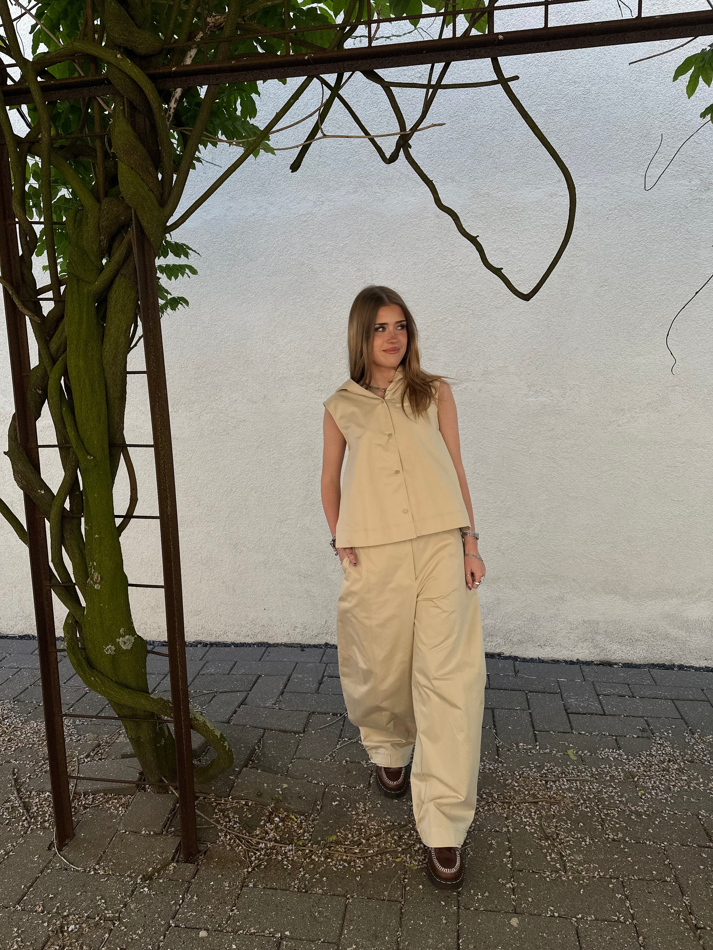 OBJSHANA Tailored Trousers - Humus